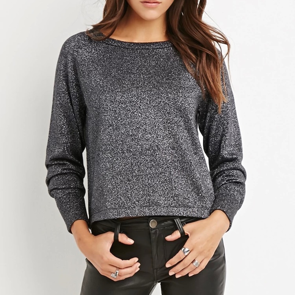 NWT Forever 21 Metallic Sweater